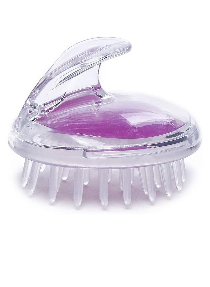 فرشاة شعر لتدليك فروة الرأس والغسل بالشامبو والتخلص من قشرة الرأس للعناية بفروة الرأس والتنظيف العميق للشعر، مشط استحمام من السيليكون الناعم - Image 1