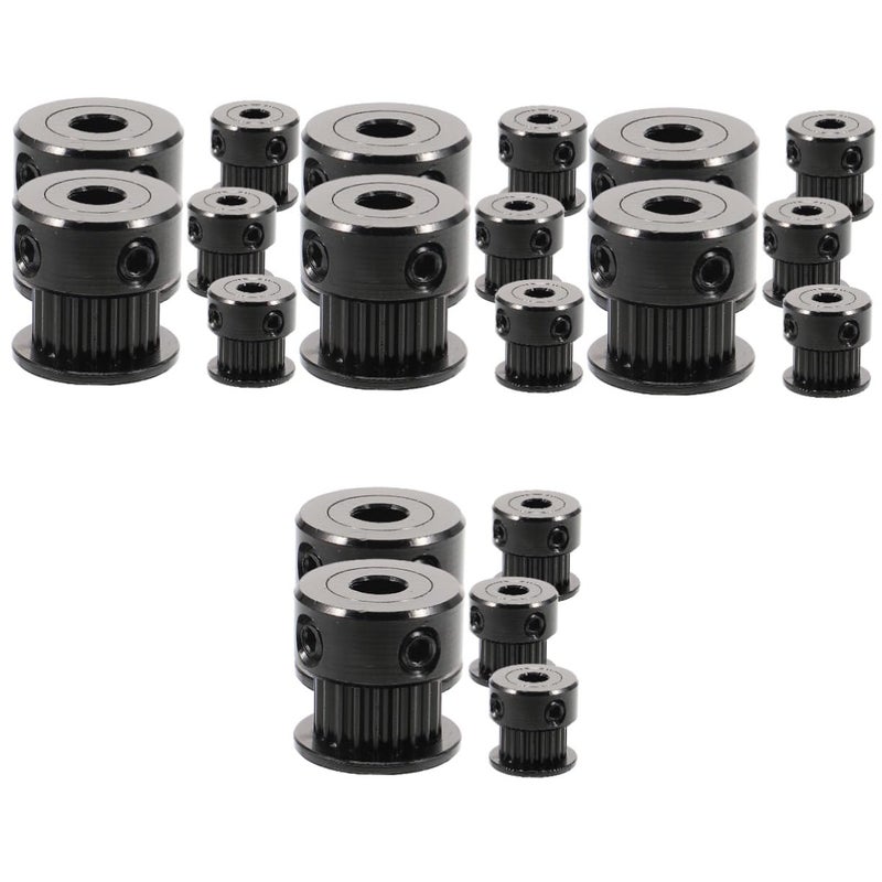 20pcs Aluminum Pulley Wheel Teeth Timing Pulley for Printer Idler Synchronous Wheel for Timing Belt System - Image 1