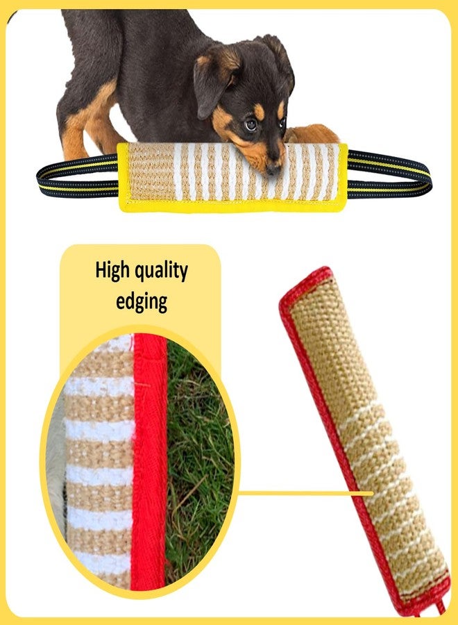 La La Pet® 3Pcs Portable Jute Dog Bite Pillows with Handles Dog Bite Training Toys Dog Bite Tug Toys Dog Bite Wedge Dog Training Tools for Indoor and Outdoor - Image 5