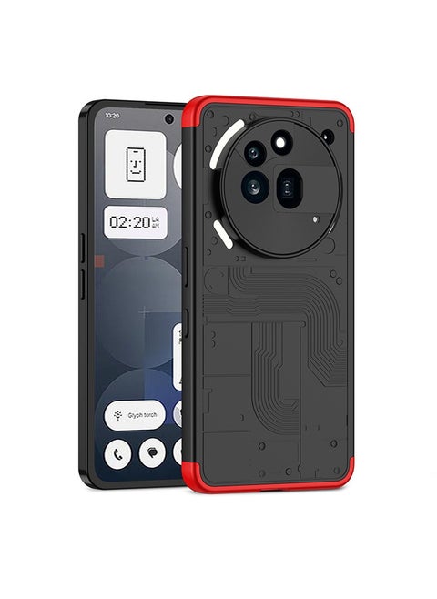 Suitable for Nothing Phone 3a Pro Ultra Slim 3-Part Shield Case, anti-drop and anti-scratch, lightweight design