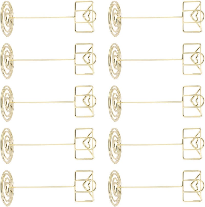 Gold Iron Envelope Place Card Holders For Weddings Parties Restaurants Events - Image 1