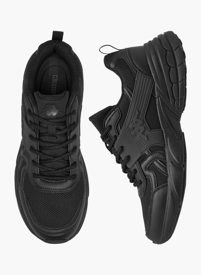 Kappa Men's Panelled Lace-Up Sports Shoes with Pull Tabs