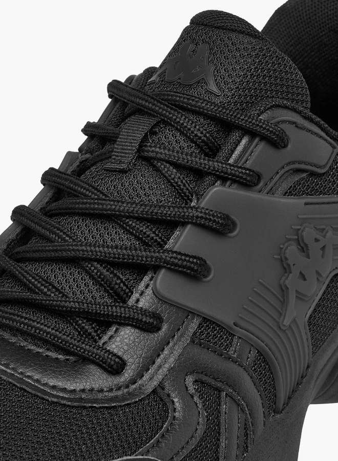 Kappa Men's Panelled Lace-Up Sports Shoes with Pull Tabs