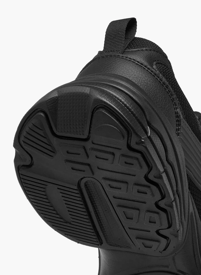 Kappa Men's Panelled Lace-Up Sports Shoes with Pull Tabs