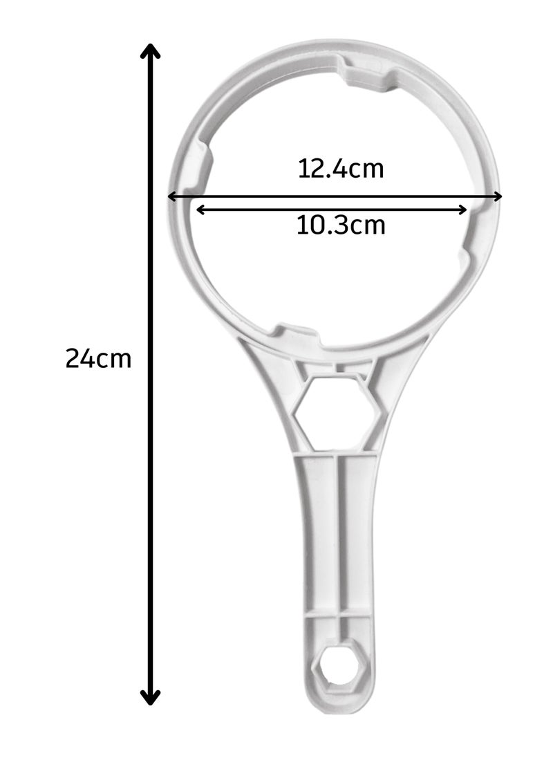 Pure Water Filters, Sediment Water Filter Cartridge 5 Micron Under-Sink Replacement Cartridge Universal 10 inch RO System, desalination domestic device wrench filter tool 3 stage water filter part, Water Filter Cartridge Replacement, cotton filter