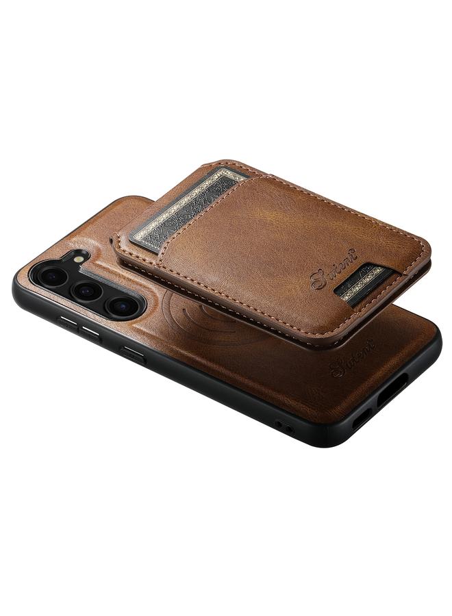 Suteni Case For Samsung Galaxy S23+ 5G H15 Oil Eax Leather Detachable Wallet Back Phone Case - Image 5