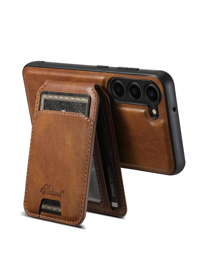 Suteni Case For Samsung Galaxy S23+ 5G H15 Oil Eax Leather Detachable Wallet Back Phone Case - Image 4