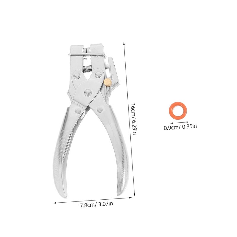 CANIGHT 1 Set Eyelet Plier with Metal Eyelets Handheld Fabric Hole Puncher for Crafts Sturdy and Portable Design with Built Spring Return - Image 2
