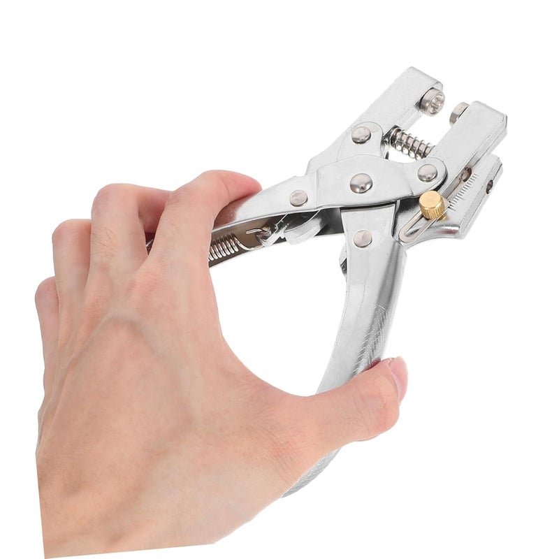 CANIGHT 1 Set Eyelet Plier with Metal Eyelets Handheld Fabric Hole Puncher for Crafts Sturdy and Portable Design with Built Spring Return - Image 4