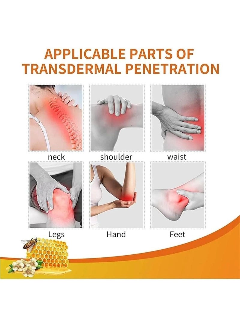 سوميفون مرهم لتخفيف آلام الغضروف المفصلي، كريم سم النحل لمفاصل الكتفين والرقبة والخصر والساقين، جل البروبوليس الاحترافي، يخفف من عدم الراحة في العظام والمفاصل 20 جم - Image 3