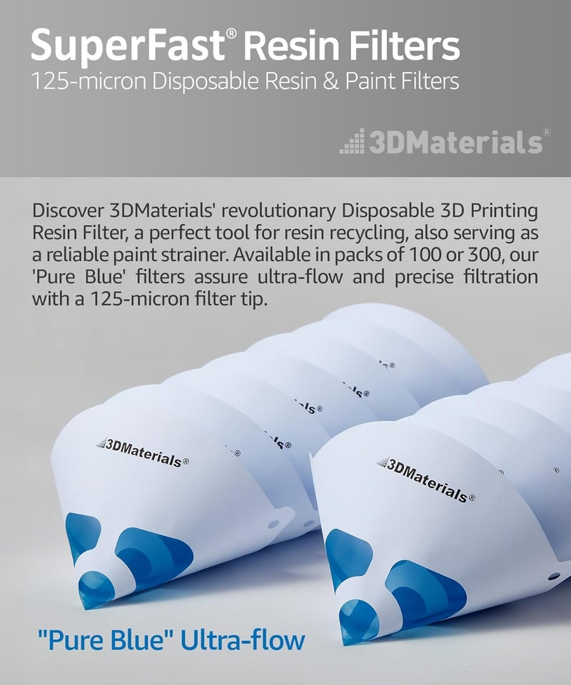 3DMaterials SuperFilter 300 pcs, Disposable Filter, 3D Printer Resin and Paint Strainer, Made in Korea by - Image 2