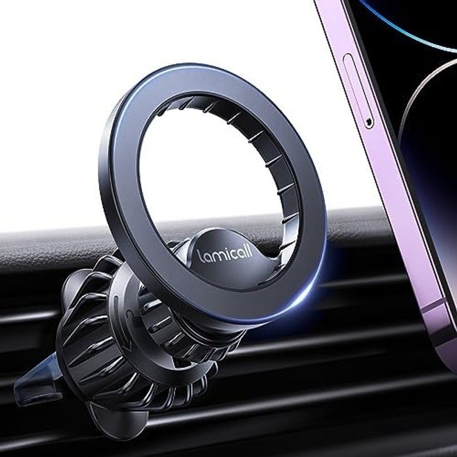 Lamicall Fits MagSafe Car Mount - Magnetic Phone Holder with 20 Super Magnets - Image 2