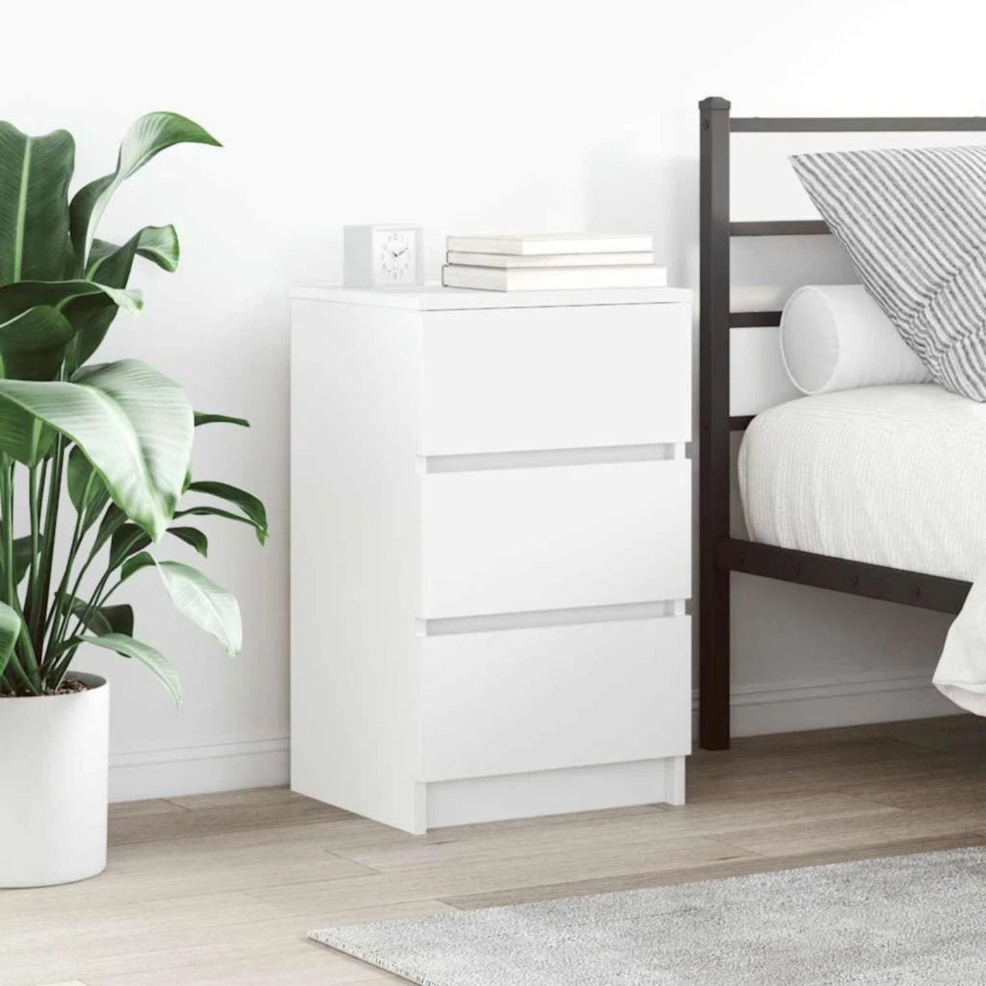 Modern MDF nightstand - Height 65 cm - Width 40 cm - Depth 36 cm, from Furniture Store.