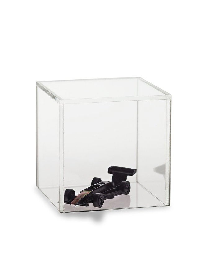 SOURCEONE.ORG Source One Premium Clear Acrylic Display Case, Available with Additional Base (6 Inch Cube, No Base) - Image 1