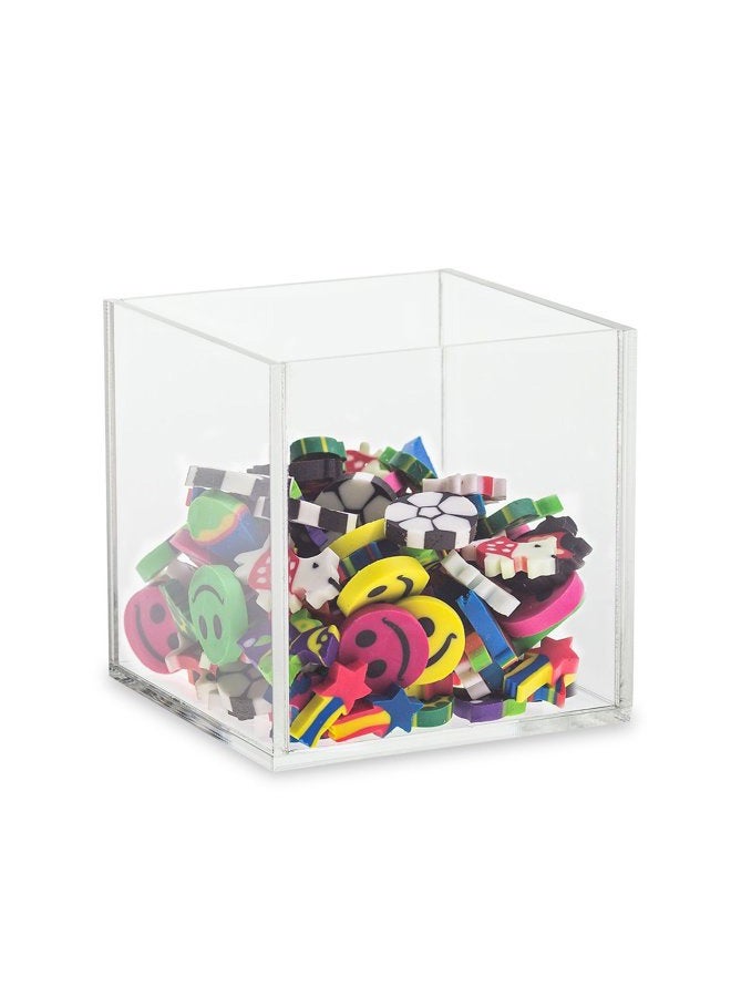 SOURCEONE.ORG Source One Premium Clear Acrylic Display Case, Available with Additional Base (6 Inch Cube, No Base) - Image 5
