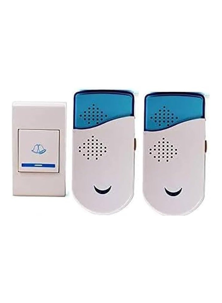 جرس باب لاسلكي بتصميم ذكي مزود بخاصية التحكم عن بعد بالاضافة الى (36) نغمة موسيقية 2 مخرج صوت