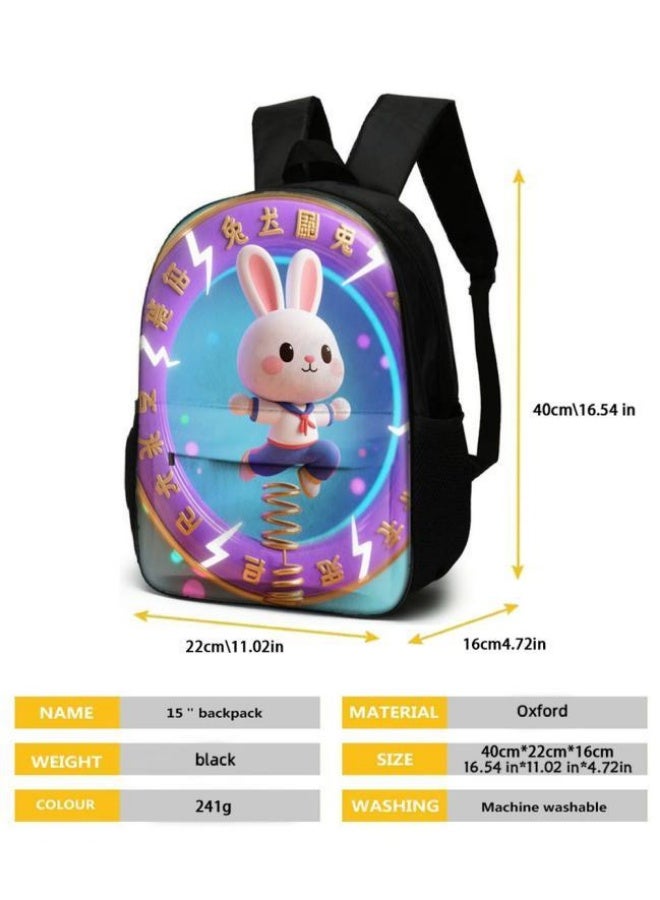 Bright Li Fire Fashion is unlimited! Cartoon bag three-piece set, suitable for a variety of scenes for students and teenagers (available for students, children, friends on outings, mountain climbing, schooling, etc.) - 53 - Image 5