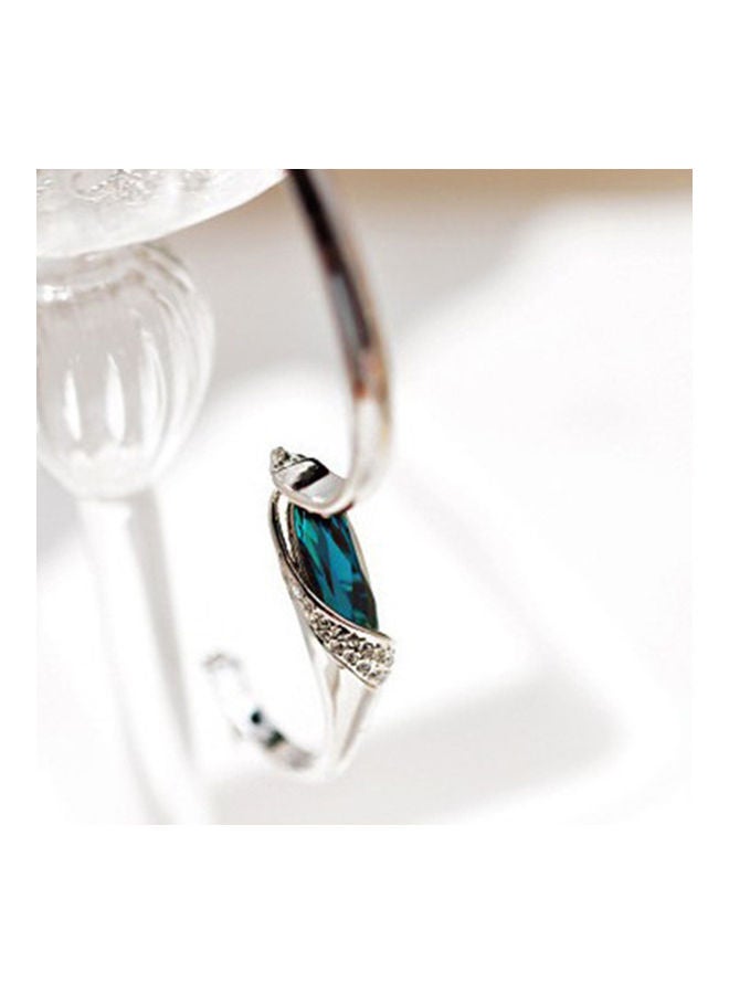 NIBEMINENT Elegant Glass Shoe Blue Rhinestone Charm Chain Bracelet - Image 4