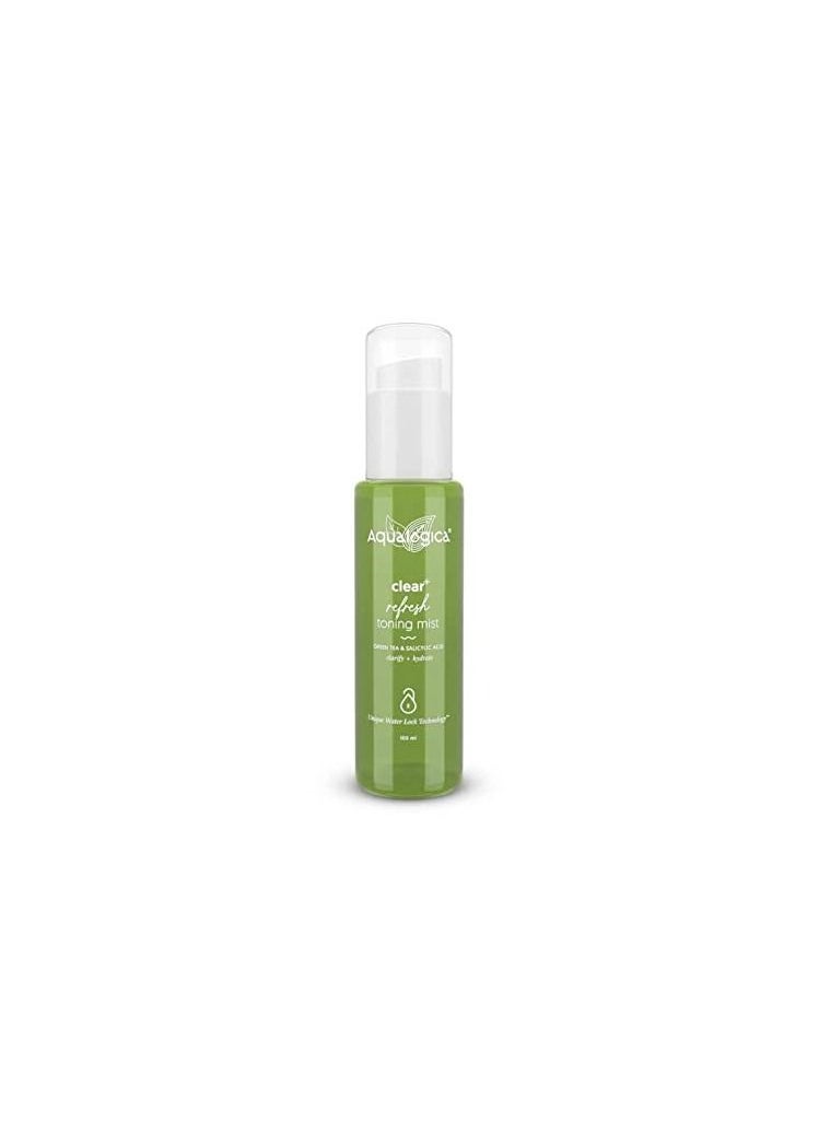 Aqualogica Aqualogica Clear+ Refresh Toning Mist with Green Tea & Salicylic Acid | Facial Toner | Controls Oil | Hydrates & Refreshes Skin |100 ml  - Image 1