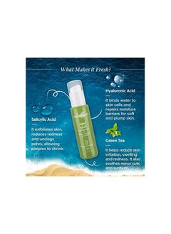 Aqualogica Aqualogica Clear+ Refresh Toning Mist with Green Tea & Salicylic Acid | Facial Toner | Controls Oil | Hydrates & Refreshes Skin |100 ml  - Image 2