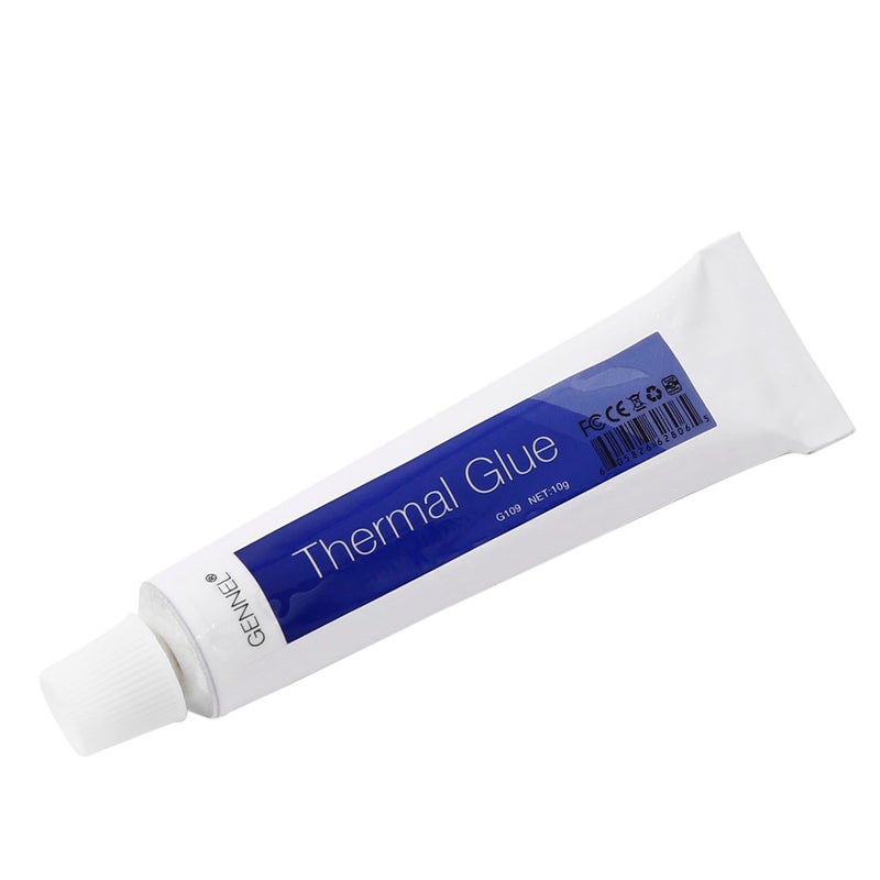 GENNEL G109 10gram Thermal Conductive Glue, Silicone Glue, Thermal Plaster, Silicone Viscous Adhesive Compound, Heatsink Glue for LED GPU MOSFET Printer Chipset IC High Performance - Image 1