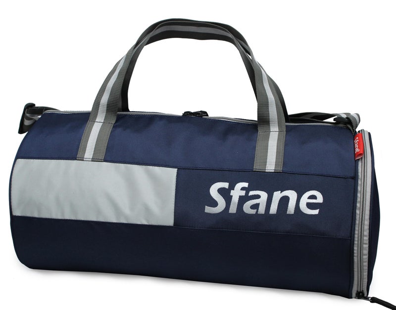 Sfane Gym Bags for Men with Separate Shoe Compartment Sports Gym Bag for Women Duffle Bags for Gym, Duffel Bags Sports Bag - Navy Blue - Image 4