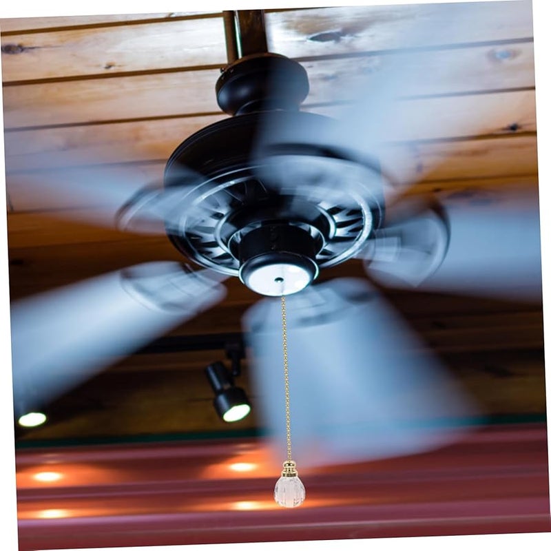 أجهزة تمديد سلسلة مروحة الكريستال 2 قطعة مع موصلات قلادة خرزية لمروحة السقف والضوء - Image 5