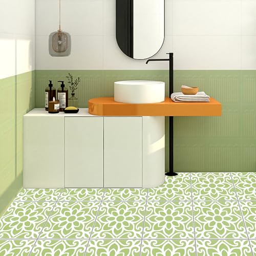 JIUMEI 2pcs 12 x 12 Inches Large Stencils for Painting Floors, Walls, Patio, Tiles, Wood, Reusable Large Mandala Stencil for Concrete Floor - Image 5