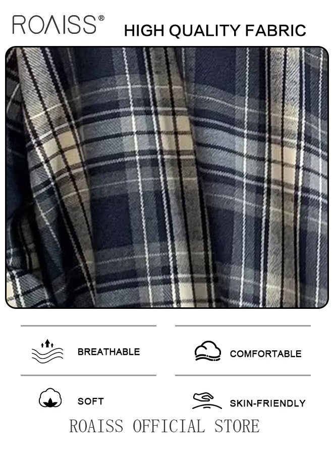 Casual Classic Plaid Shirt For Men'S Daily Commuting Lapel Long-Sleeved Cardigan Fashionable Versatile Button-Open Coat - pzsku/Z2B6EA48F5FF7C5C3A946Z/45/_/1712490364/cf030fb4-1c26-4b57-b27f-51aab0f0f0cd