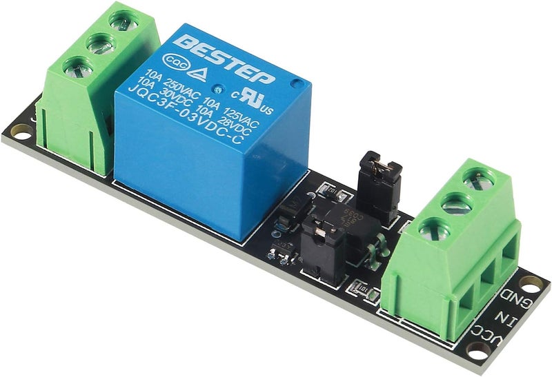 AiTrip 8 Pack 3V 1 Channel Relay Power Switch Module with Optocoupler Opto Isolation High Level Trigger for IOT ESP8266 Development Board - Image 5