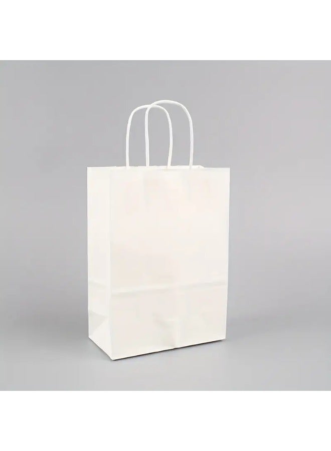 BEST PACK 12 Piece Paper Gift Bag Set 25x19x10 Cm White  - Image 1
