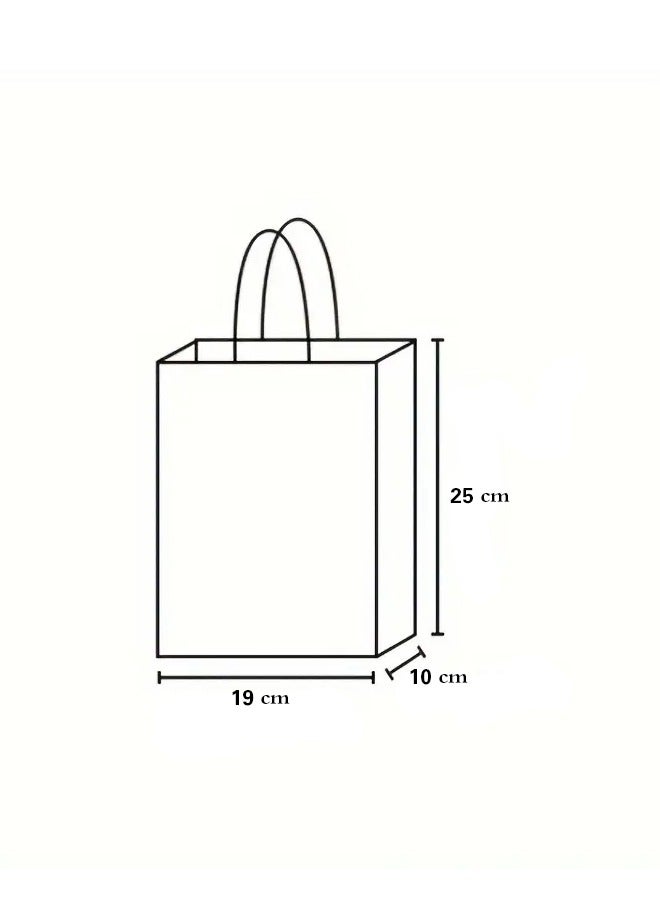 BEST PACK 12 Piece Paper Gift Bag Set 25x19x10 Cm White  - Image 3