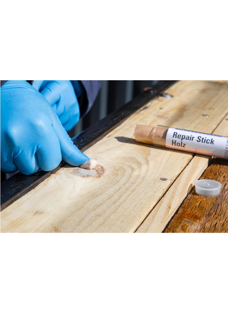 Weicon - WEICON Repair Stick Wood | 28 g | 2-component Special Adhesive Epoxy Resin For permanent and residual elastic, non-shrinking repairs on wood - Image 1