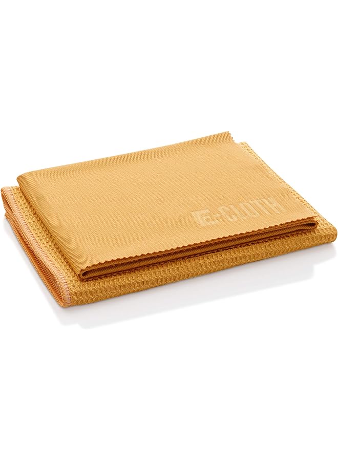 E-Cloth Microfiber Cleaning Cloth Glass Kit - Microfiber Towel Window Cleaning Kit - Microfiber Towels for Cars, Windows, Mirrors, & More - Tangerine Orange - Image 1