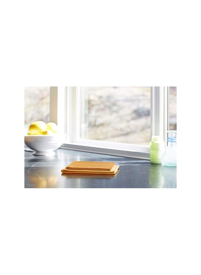 E-Cloth Microfiber Cleaning Cloth Glass Kit - Microfiber Towel Window Cleaning Kit - Microfiber Towels for Cars, Windows, Mirrors, & More - Tangerine Orange - Image 3