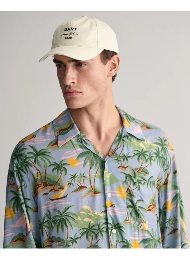 GANT Gant Relaxed Fit Hawaiian Print Short Sleeve Shirt