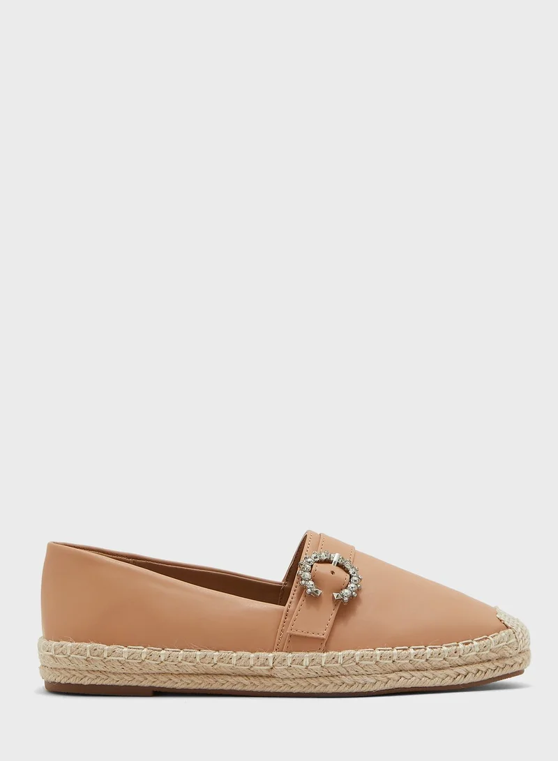 Ginger Jewelled Buckle Espadrille