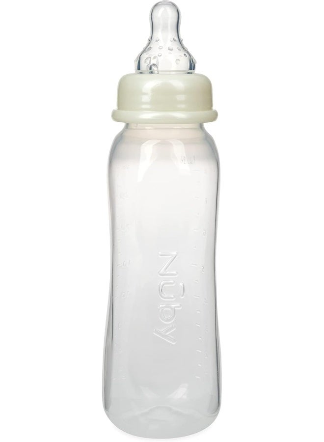 Nuby Standard Neck Tinted Bottle, 8oz, 3+ Months, Single Pack of 1, Colors May Vary - Image 5