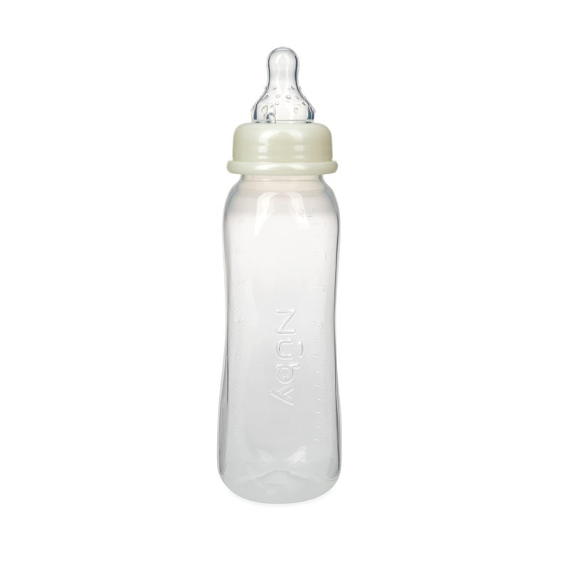 Nuby Standard Neck Tinted Bottle, 8oz, 3+ Months, Single Pack of 1, Colors May Vary - Image 4