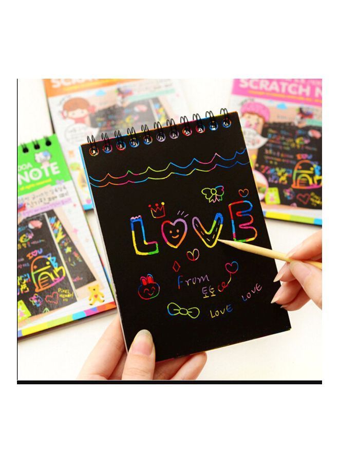 NIBEMINENT Scratch Note,10 Sheets White/Blue/Black - Image 2