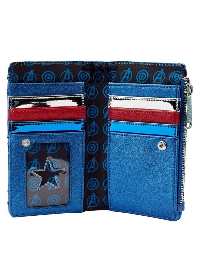 Loungefly Marvel Shine Captain America Faux Leather Wallet - Image 5