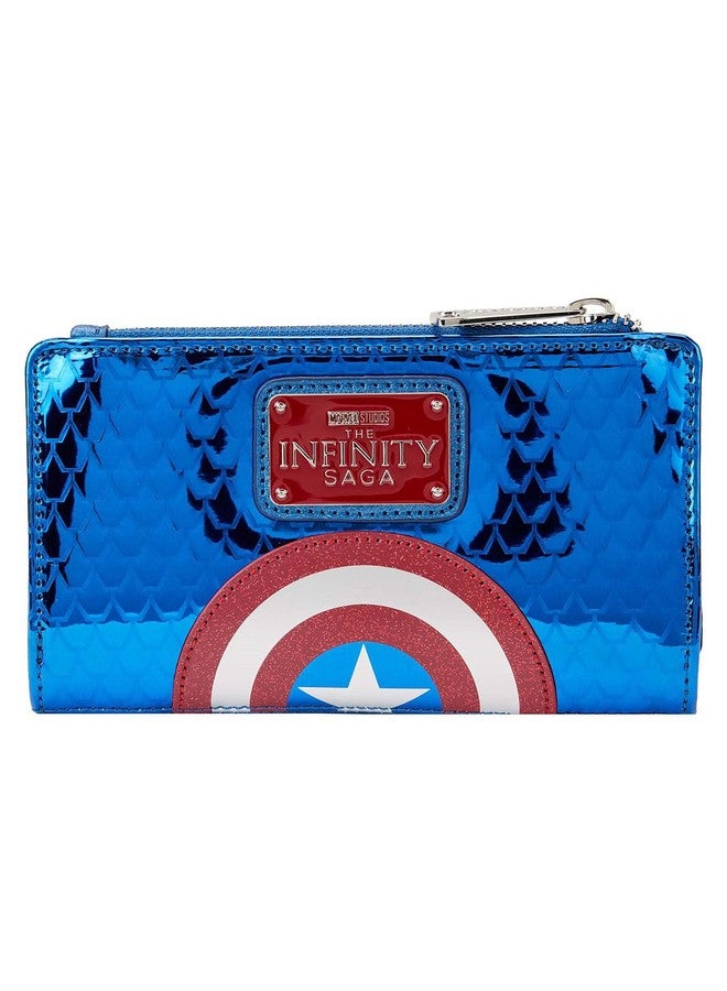 Loungefly Marvel Shine Captain America Faux Leather Wallet - Image 4