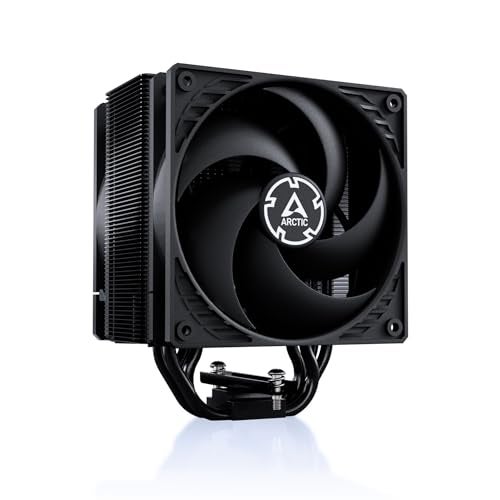 ARCTIC Freezer 36 (Black) - Single-Tower CPU Cooler with Push-Pull, Two Pressure-optimised 120 mm P Fans, Fluid Dynamic Bearing, 200–1800 RPM, 4 Heatpipes, incl. MX-6 Thermal Compound - Image 1