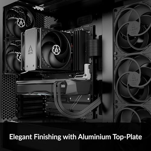 ARCTIC Freezer 36 (Black) - Single-Tower CPU Cooler with Push-Pull, Two Pressure-optimised 120 mm P Fans, Fluid Dynamic Bearing, 200–1800 RPM, 4 Heatpipes, incl. MX-6 Thermal Compound - Image 2