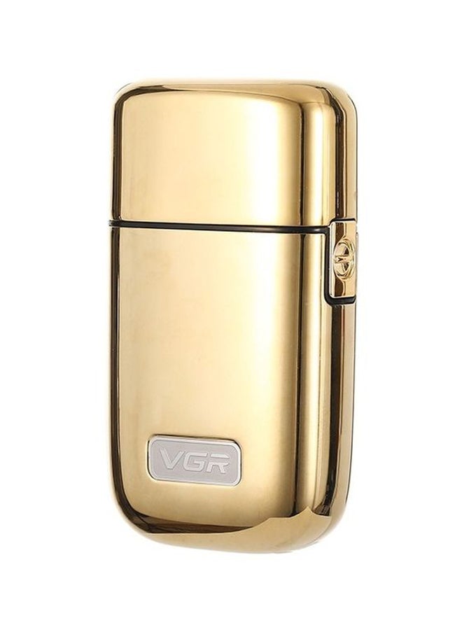 VGR Bald Head Foil Shaver Barber Clipper Gold - Image 1