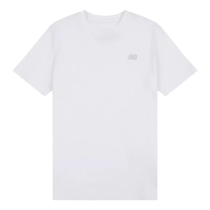 New Balance Bright White Jersey Small Logo T-Shirt for Men | Best Price UAE