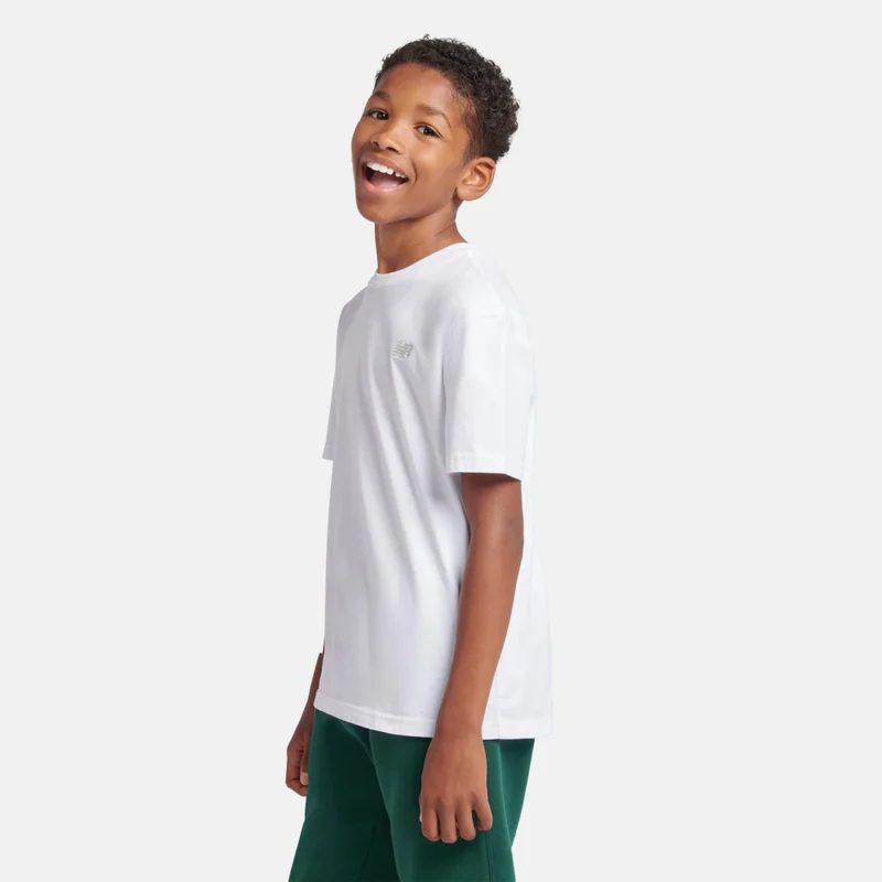 New Balance Bright White Jersey Small Logo T-Shirt for Men | Best Price UAE