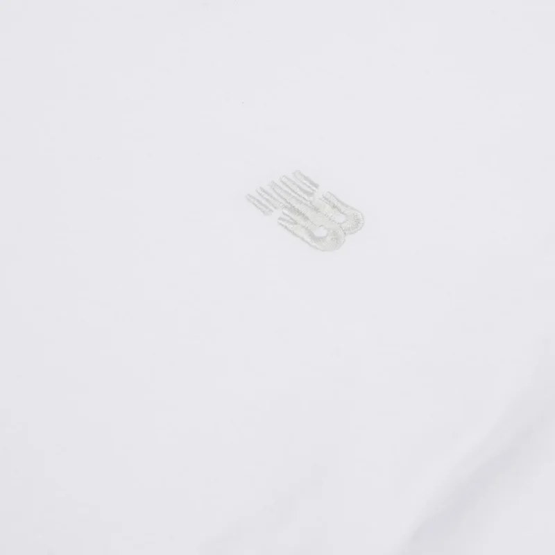 New Balance Bright White Jersey Small Logo T-Shirt for Men | Best Price UAE