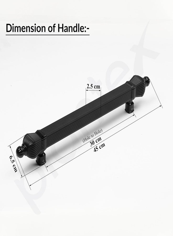 Plantex Taj Heavy Duty 17-inches Door Handle/Main Door Handle/Door Handle for Main Door/Pull Push Handle for Main Door - Pack of 1 (319-Black Finish) - 3 Years Warranty - Image 3