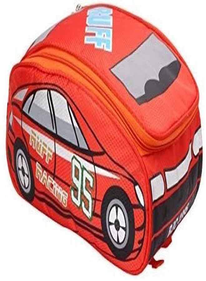 Flywind Backpack Toddler Boys Girls Backpack Waterproof Truck Car Child Snack School Bag | Polyester and Nylon Lining Water Resistant Easy Clean Drying Fun Colourfull Car Design Lightning (Red) - Image 5